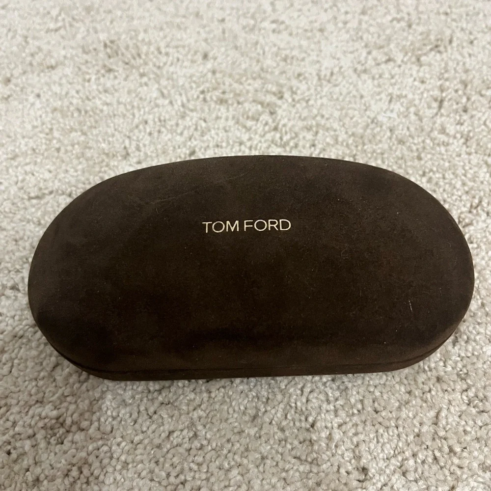 Tom Ford Silver Frame Aviator Sunglasses with Dark Gray Lenses